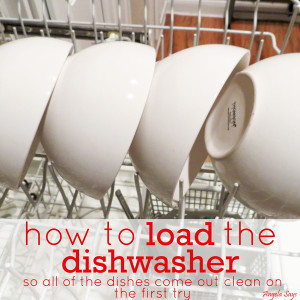 How to load a dishwasher 